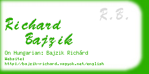 richard bajzik business card